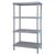 Millenia 4-Shelf Shelving Unit - Gray for storage