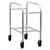 2-Tier Economy Aluminum Lug Tub Dolly - End-Loaded for storage