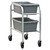 2-Tier Economy Aluminum Lug Tub Dolly - End-Loaded for storage alternate view 2