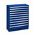 Rolled Microfilm Storage Cabinet, 10 Drawers for storage