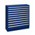 Rolled Microfilm Storage Cabinet, 10 Drawers for storage