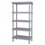 Millenia 5-Shelf Polymer Shelving Unit - Gray for storage
