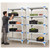 Lifestyle image of Millenia 5-Shelf Polymer Shelving Unit - Gray for storage shown in a clean storage environment