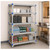 Lifestyle image of Millenia 5-Shelf Polymer Shelving Unit - Gray for storage shown in a clean storage environment