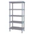 Millenia 5-Shelf Polymer Shelving Unit - Gray for storage