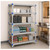 Lifestyle image of Millenia 5-Shelf Polymer Shelving Unit - Gray for storage shown in a clean storage environment