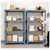 Lifestyle image of Millenia 4-Shelf Solid Polymer Shelving Unit - Gray for storage shown in a clean storage environment