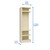 SWAT Team Locker for Gear - Solid Steel - Adder Unit for storage alternate view 2