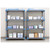 Lifestyle image of Millenia 4-Shelf Solid Polymer Shelving Unit - Gray for storage shown in a clean storage environment