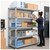 Lifestyle image of Millenia 5-Shelf Solid Polymer Shelving Unit - Gray for storage shown in a clean storage environment