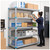 Lifestyle image of Millenia 5-Shelf Solid Polymer Shelving Unit - Gray for storage shown in a clean storage environment