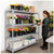 Lifestyle image of Millenia 4-Shelf Mixed Polymer Shelving Unit - Gray for storage shown in a clean storage environment