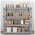 Lifestyle image of Millenia 4-Shelf Mixed Polymer Shelving Unit - Gray for storage shown in a clean storage environment