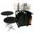 20-Table 30 inch Round Cafe Table Package with Cart for storage