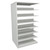 4-Post Double Entry Adder Shelving Unit - 7 Openings for storage