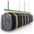 Single Tier Overhead Apparel Lift - 24' Hang Bar storage rack