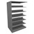 4-Post Double Entry Adder Shelving Unit - 6 Openings for storage