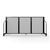 Full Motion Room Divider - 3 Panel, Black Frame, Granite Vinyl alternate view 2