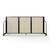 Full Motion Room Divider - 3 Panel, Hazelnut Vinyl for storage alternate view 2