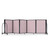 Full Motion Room Divider ' - 5 Panel, Raspberry Mist Vinyl, Black Frame