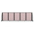 Full Motion Room Divider ' - 5 Panel, Raspberry Mist Vinyl, Black Frame alternate view 2