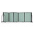 Full Motion Room Divider - 5 Panel, Black Frame, Mint Vinyl for storage