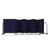 Full Motion Room Divider ' - 7 Panel, Fabric, Navy/Black Frame