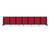 Full Motion Room Divider ' - 7 Panel, Black Frame, Primary Red Fabric alternate view 2