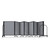Full Motion Room Divider - Granite Vinyl, Black Frame