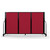 Full Motion Room Divider - 3 Panel, Primary Red Fabric