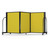 Full Motion Room Divider - Fabric, Primary Yellow, Black Frame for storage
