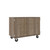 36 inch Counter-Height Mobile Shelf Storage Cabinet with Lockable Doors