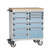 10-Drawer Double-Bank Compact Mobile Cabinet 36'' W - SMS-L3BED-3428L3