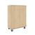 67 inch Tall Mobile Tray Storage Cart with Four Shelves and Twelve Trays