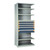 5-Drawer Steel Shelving with Drawers, 42" W x 18" D x 87" H, 6 Shelves, Three 4"H, Two 6"H, Included Dividers, Adder