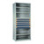 5-Drawer Steel Shelving with Drawers, 42" W x 24" D x 75" H, 5 Shelves, Three 4"H, Two 6"H, No Dividers, Starter