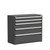 5-Drawer Heavy Duty Modular Drawer Cabinet 54'' W x 24''D - R5AJE-4405 5-Drawer Heavy Duty Modular Drawer Cabinet 54'' W x 24''D - R5AJE-4405