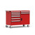 8-Drawer Double-Bank Mobile Drawer Cabinet 48'' W x 21''D - R5DHD-3801
