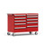 10-Drawer Double Bank Mobile Drawer Cabinet 60'' Wide - SMS-R5DKE-3807
