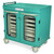 Half Height Double Column Medical Cabinet with Glass Double Doors