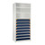 Modular Drawers For Shelving, 42" W x 18" D x 48" H, 8 Drawers, Eight 6"H, Includes Dividers