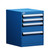 4-Drawer Compact Modular Drawer Cabinet 18'' W x 21''D - L3ABD-2405