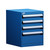 4-Drawer Compact Modular Drawer Cabinet 18'' W x 21''D - L3ABD-2409