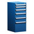 6-Drawer Compact Modular Drawer Cabinet 18'' W x 21''D - L3ABD-4029L3