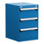 3-Drawer Compact Modular Drawer Cabinet 18'' W x 21''D - L3ABD-2803L3B