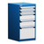 5-Drawer Compact Modular Drawer Cabinet 18'' W x 21''D - L3ABD-3415