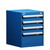 4-Drawer Compact Modular Drawer Cabinet 18'' W x 21''D - L3ABD-2410L3B