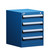 4-Drawer Compact Modular Drawer Cabinet 18'' W x 21''D - L3ABD-2401L3