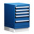 5-Drawer Compact Modular Drawer Cabinet 18'' W x 21''D - L3ABD-2419D 5-Drawer Compact Modular Drawer Cabinet 18'' W x 21''D - L3ABD-2419D