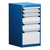 5-Drawer Compact Modular Drawer Cabinet 18'' W x 21''D - L3ABD-3416B
